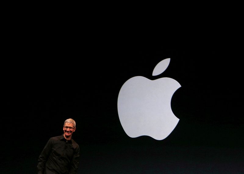 Apple Inc CEO Tim Cook speaks during Apple Inc.'s iPhone media event in San Francisco