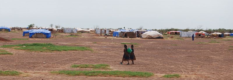 Vista general del campo de refugiados de Ferrerio.