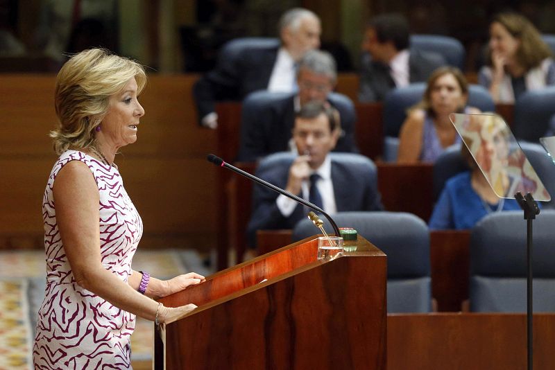 Intervención de Aguirre en la Asamblea de Madrid