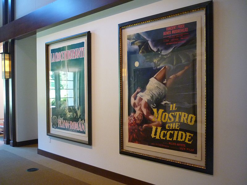 Los carteles de cine, de todo tipo, decoran los pasillos de la ILM