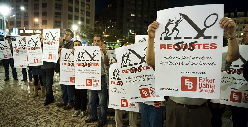 ACTO DE APERTURA DE CAMPAÑA DE EZKER BATUA EN EL PAÍS VASCO