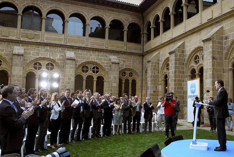 RAJOY CLAUSURA UN ACTO ELECTORAL DEL PP VASCO