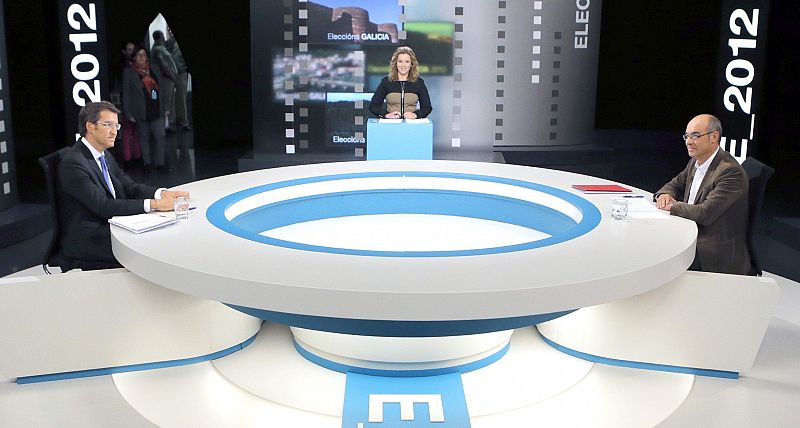 ELECCIONES GALLEGAS DEBATE FEIJOO-JORQUERA EN TVG