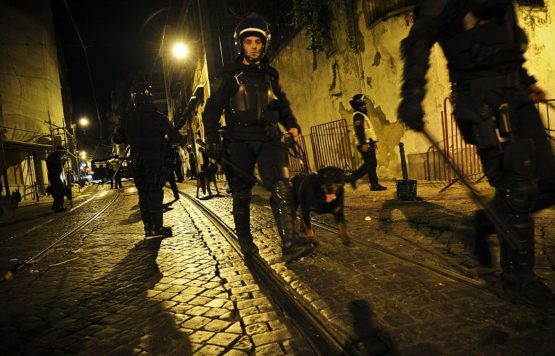 Protestas contra los recortes en Portugal