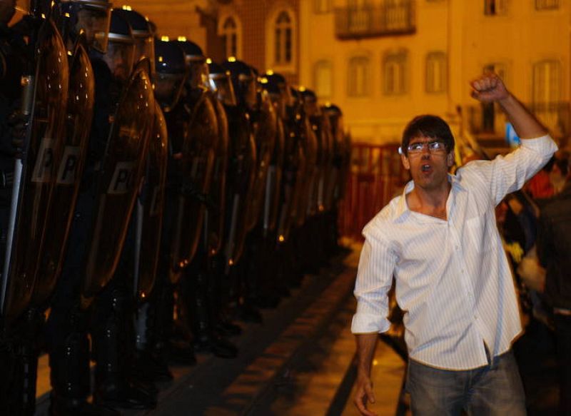 Protestas contra los recortes en Portugal