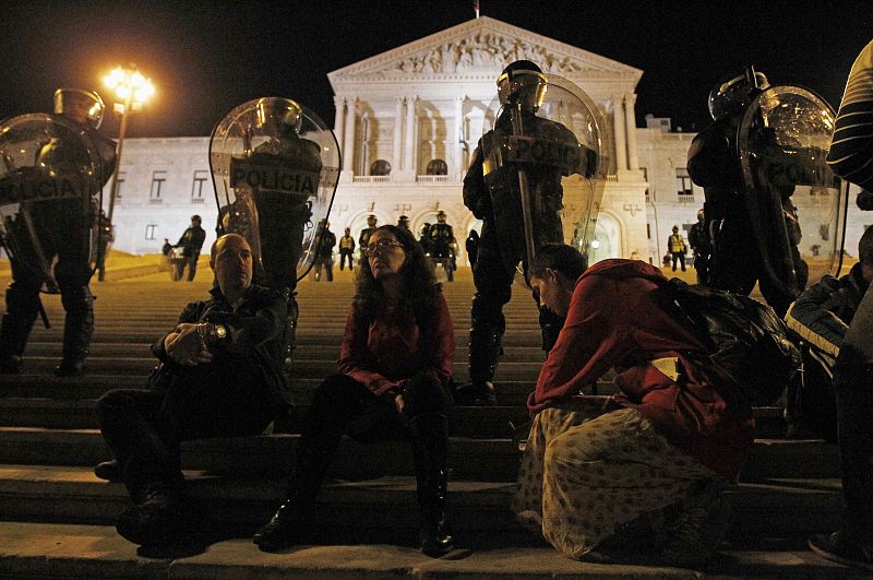 Protestas contra los recortes en Portugal