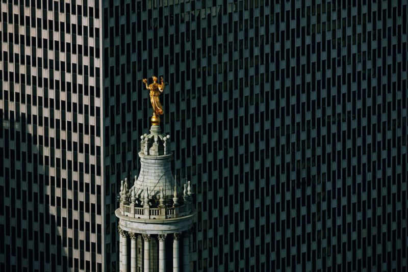  La escultura Civic Fame, que ocupa la cúspide del Jacob K. Javits Federal Office Building de Nueva York. Yann Arthus-Bertrand