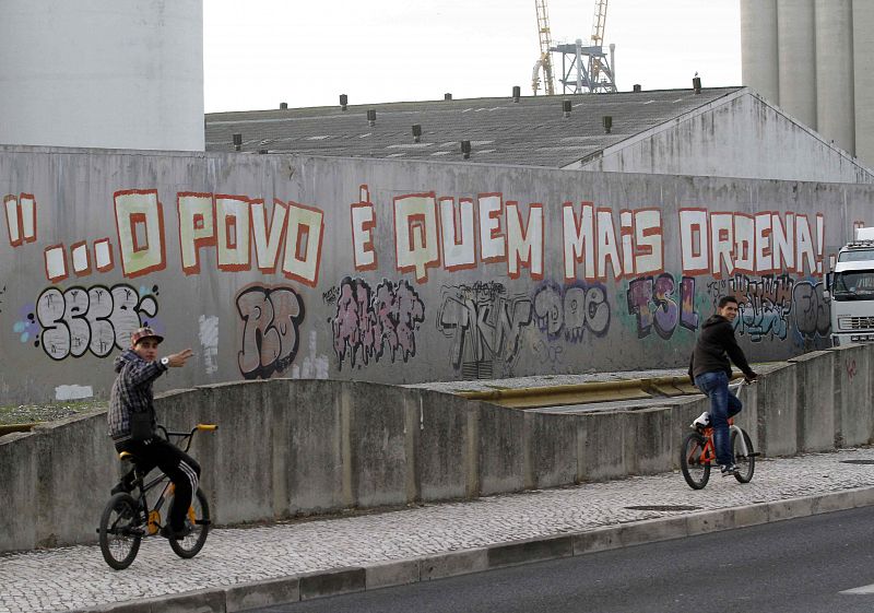 Protestas contra los recortes en Portugal