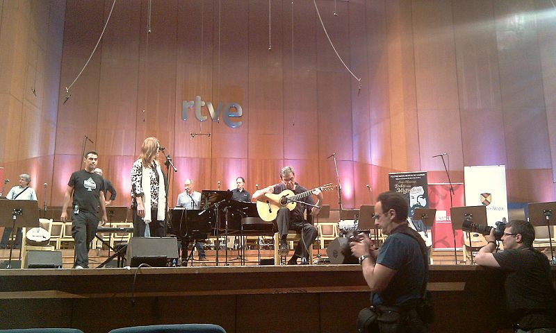 Ensayo en el Teatro Monumental de Madrid