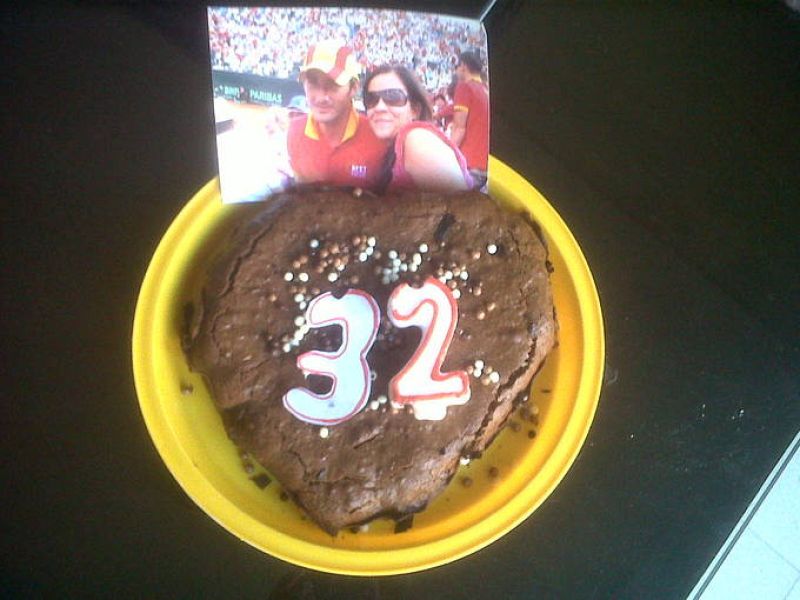 Tarta de cumpleaños a Juan Carlos Ferrero el 12/2/2012