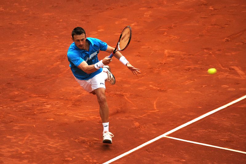 Juan Carlos Ferrero, frente a Thimo de Bakker en el Mutua Master de Madrid 2011