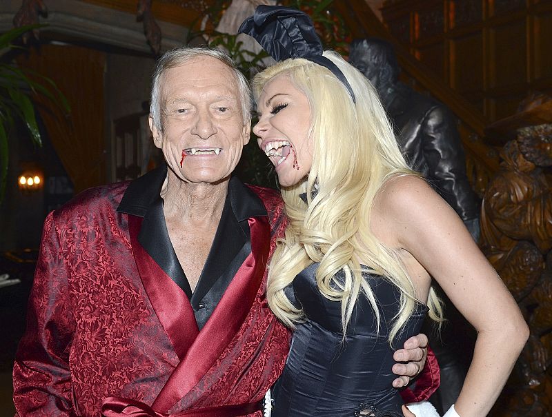 Hugh Hefner en Halloween 2012