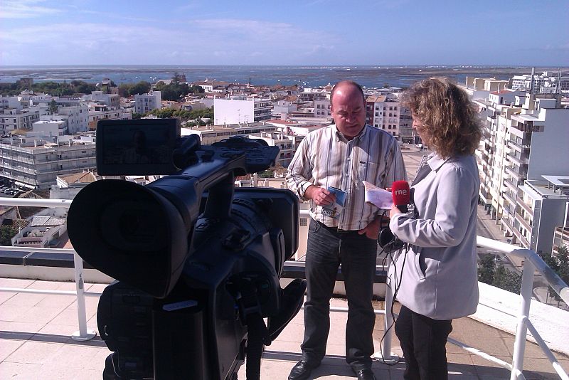 Esther y Daniel con las mejores vistas de Faro