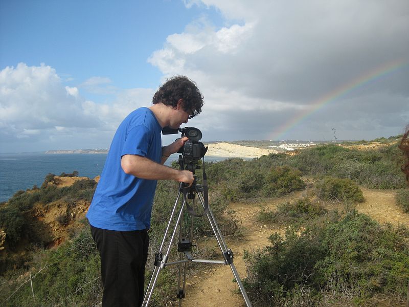 Después de la lluvia, un maravilloso arcoiris en Ponta da Piedade (Lagos)