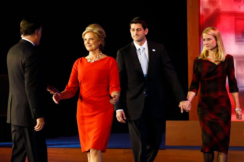 Republican Presidential Candidate Mitt Romney Holds Election Night Gathering In Boston