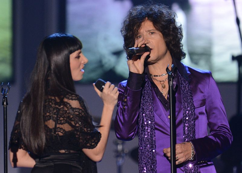 Imagen de la actuación de La Mala y Enrique Bunbury este miécoles en Las Vegas