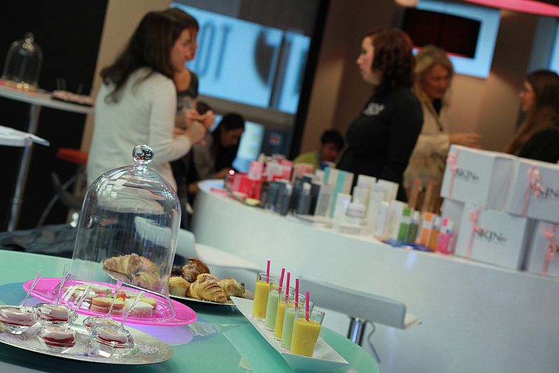 Desayuno coreano durante la inauguración del nuevo espacio de Skin79 en Madrid