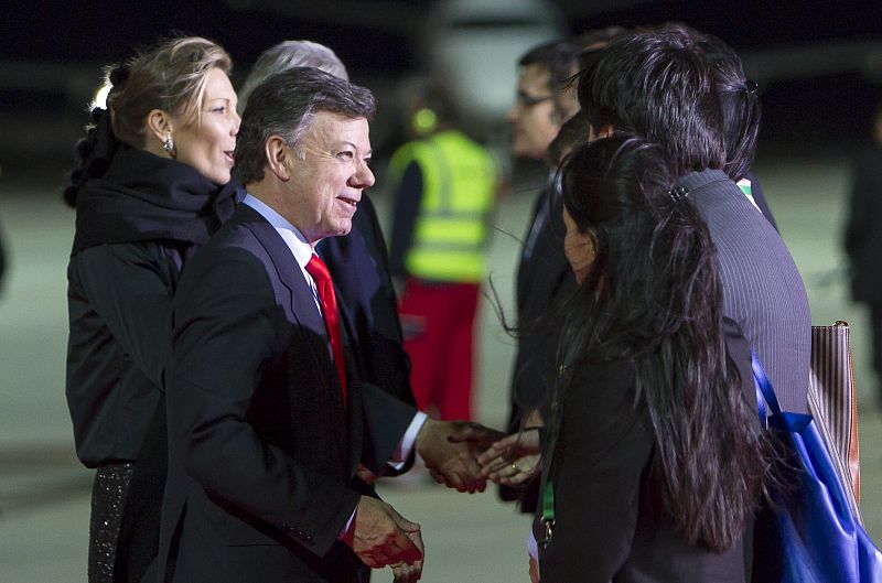 LLEGADA PRESIDENTE DE COLOMBIA