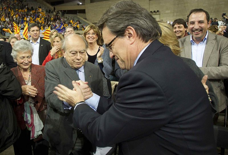 ARTUR MAS CIERRA LA CAMPAÑA DE CiU EN EL PALAU SANT JORDI DE BARCELONA