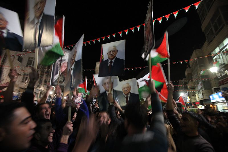 CELEBRACIÓN PALESTINA VOTACIÓN ONU