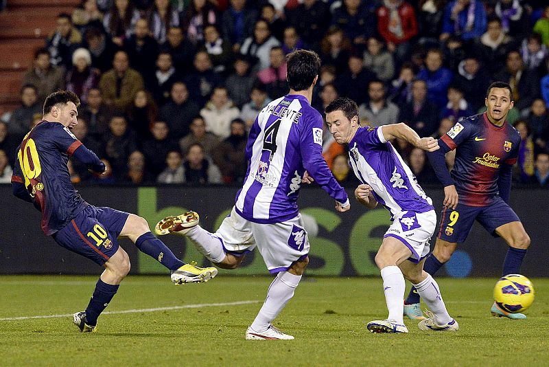 Messi marca gol al Valladolid