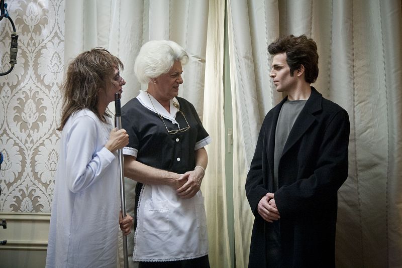 Yolanda Ramos (Niña del exorcista), Josema Yuste (madre del director) y Blai Rodríguez (Robert Pattinson)