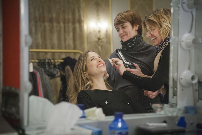 Martina Klein en maquillaje