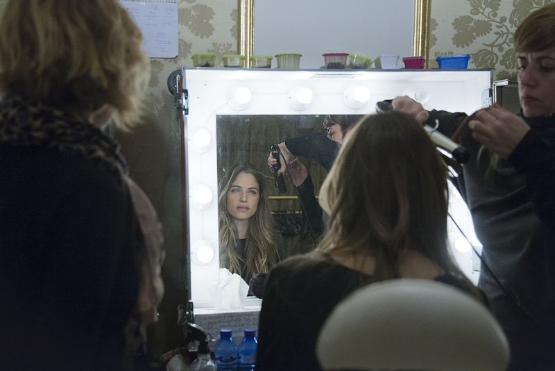 Martina Klein en maquillaje