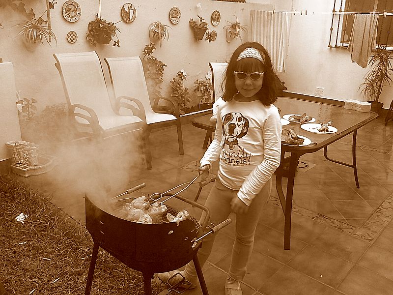 Una barbacoa con mi hija