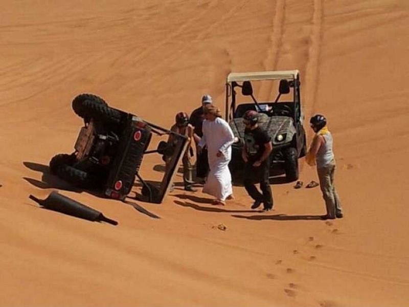 Susto en desierto de Dubai con Buggy