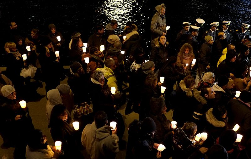 Homenaje en Giglio por las víctimas del Costa Concordia