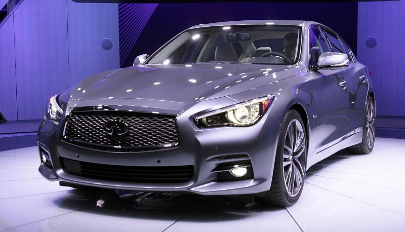 The Infiniti Q50 sport sedan is introduced at the North American International Auto Show in Detroit