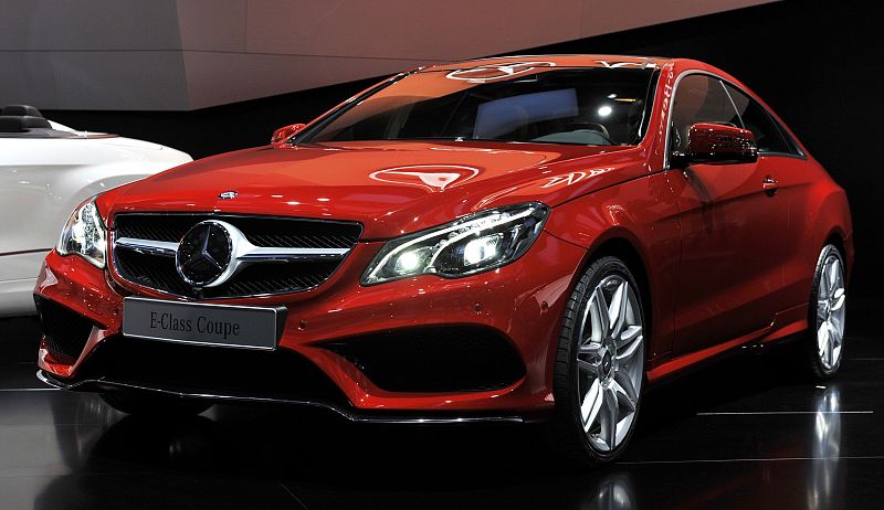 The Mercedes Benz E Class Coupe is presented at the North American International Auto Show in Detroit