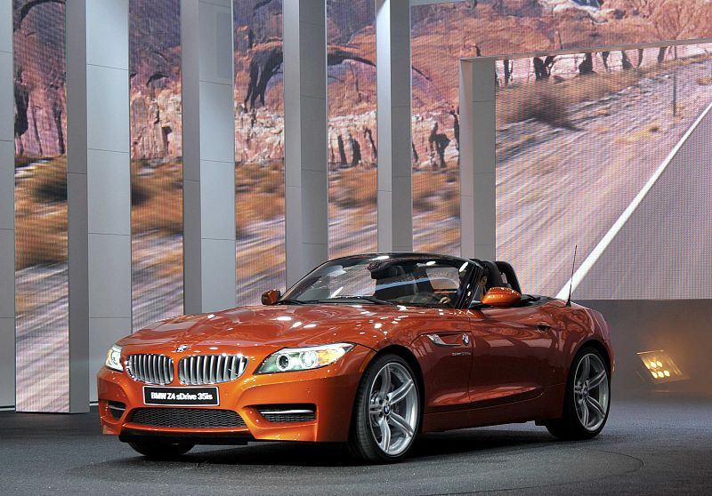 The BMW Z4 sDrive 35is is presented at the North American International Auto Show in Detroit