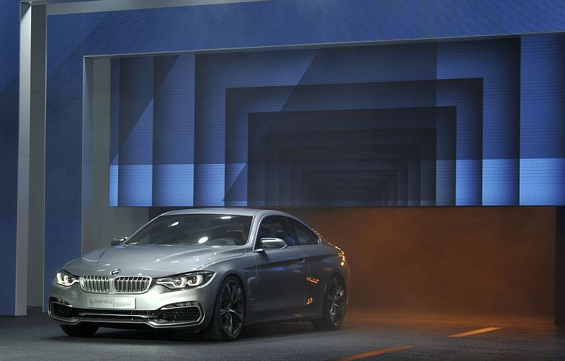 The BMW 4 Series Concept coupe is displayed at the North American International Auto Show in Detroit