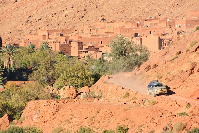 Cruzando el Atlas, en Marruecos.