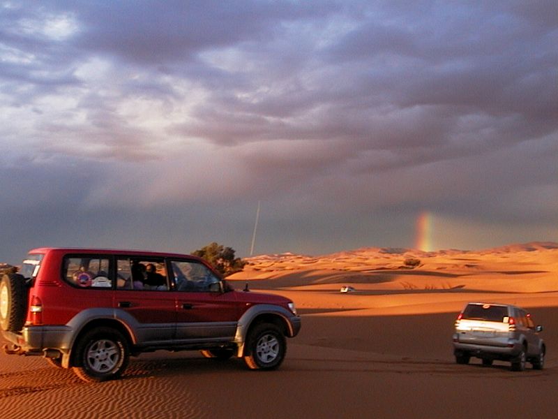 Arcoiris en las dunas