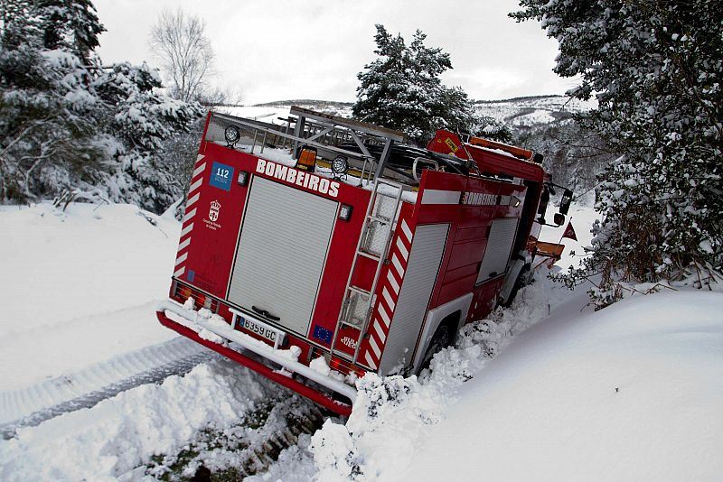 Temporal de nieve en Lugo