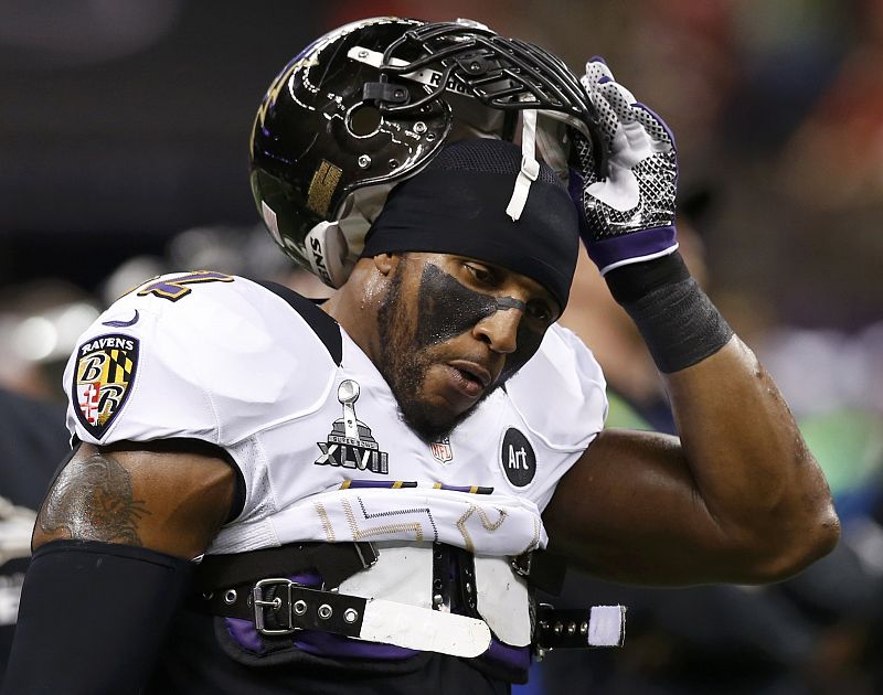 El 'linebacker' de los Baltimore Ravens, Ray Lewis