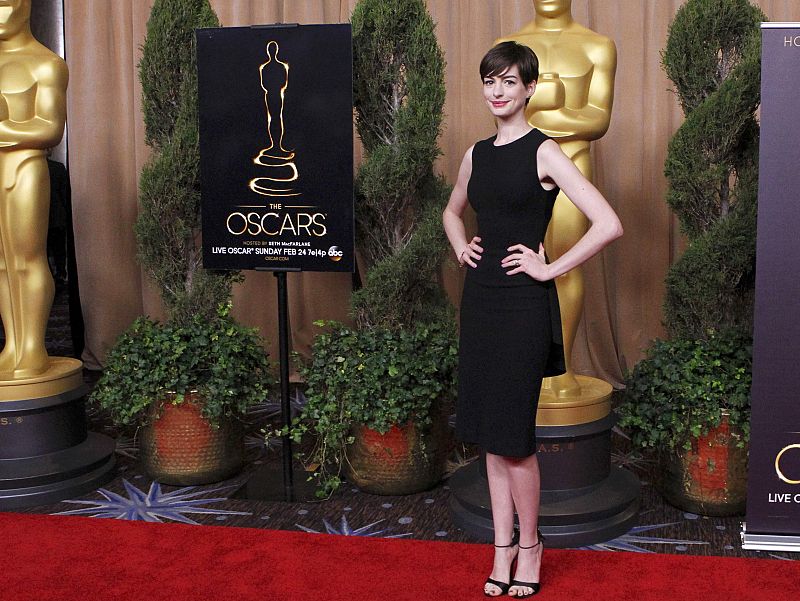 Actress Anne Hathaway attends the 85th Academy Awards nominees luncheon in Beverly Hills