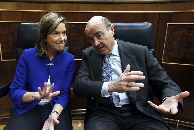 Ana Mato y Luis de Guindos en el debate del estado de la nación
