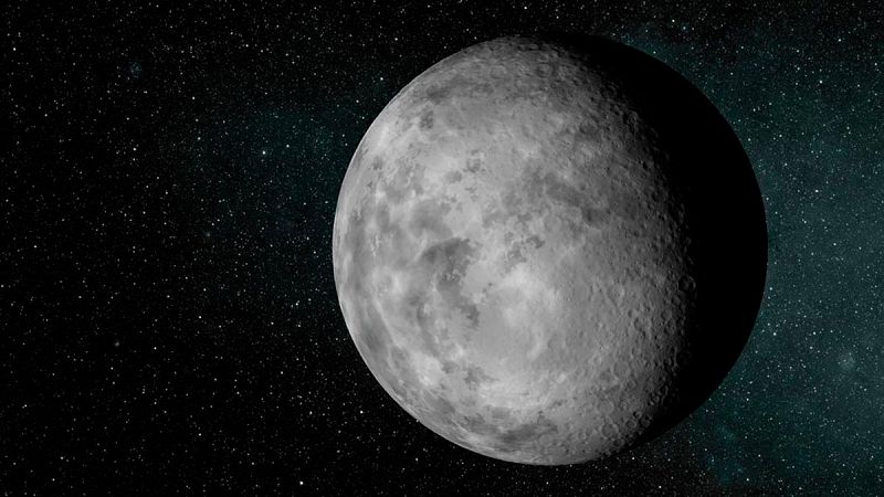 Representación artística del nuevo pequeño planeta Kepler-37b, que es ligeramente más grande que la luna y orbita alrededor de su estrella cada 13 días.