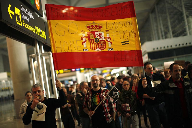 Los trabajadores de Málaga han pedido la dimisión de los consejeros de IAG