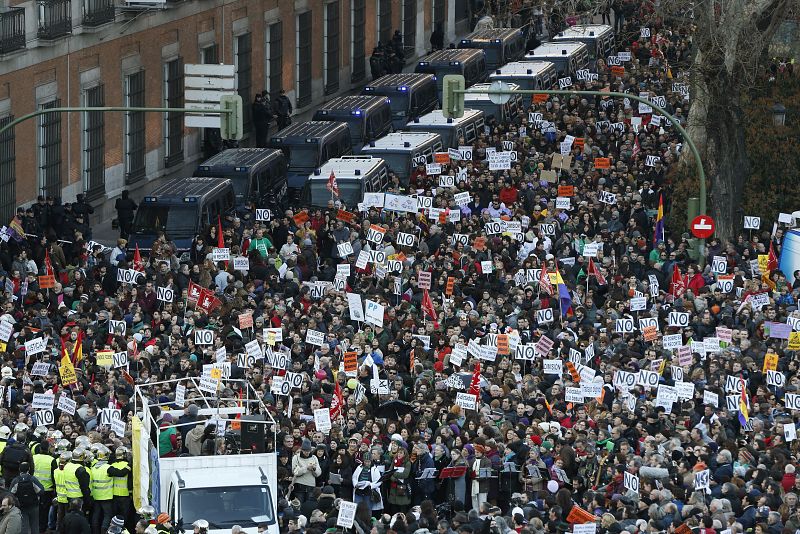 MANIFESTACIÓN DEL COLECTIVO MAREA CIUDADANA EN MADRID