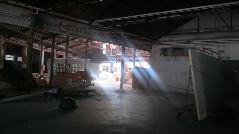 Espacio que inspiró a Elena Bajo para realizar la obra performática "Pîntura" en Prado del Rey (Madrid, TVE)