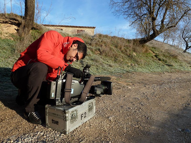 El equipo de 'Crónicas' rodando en exteriores