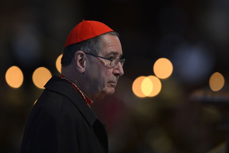 Roger Michael Mahony, uno de los cardenales estadounidenses presentes hoy en la misa previa al comienzo del cónclave