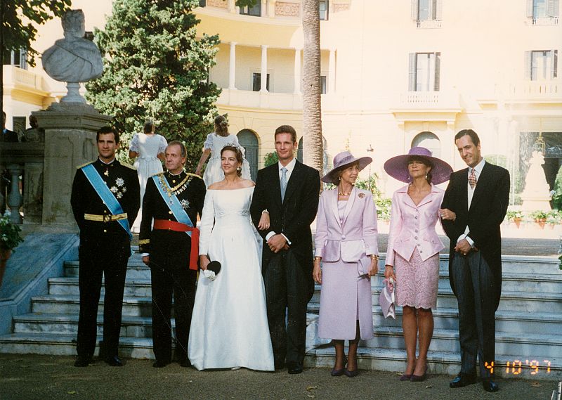 Boda de la infanta Cristina con Iñaki Urdangarin en 1997