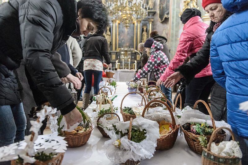 Blessing of Easter baskets on Holy Saturday