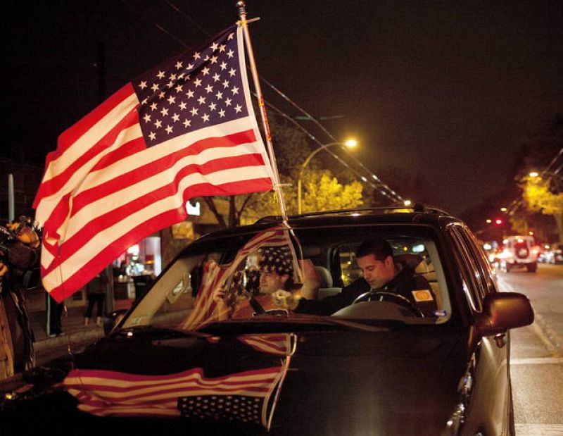 Aftermath of bombings at the finish line of the Boston Marathon